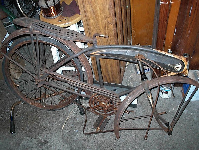 restoring old bicycle
