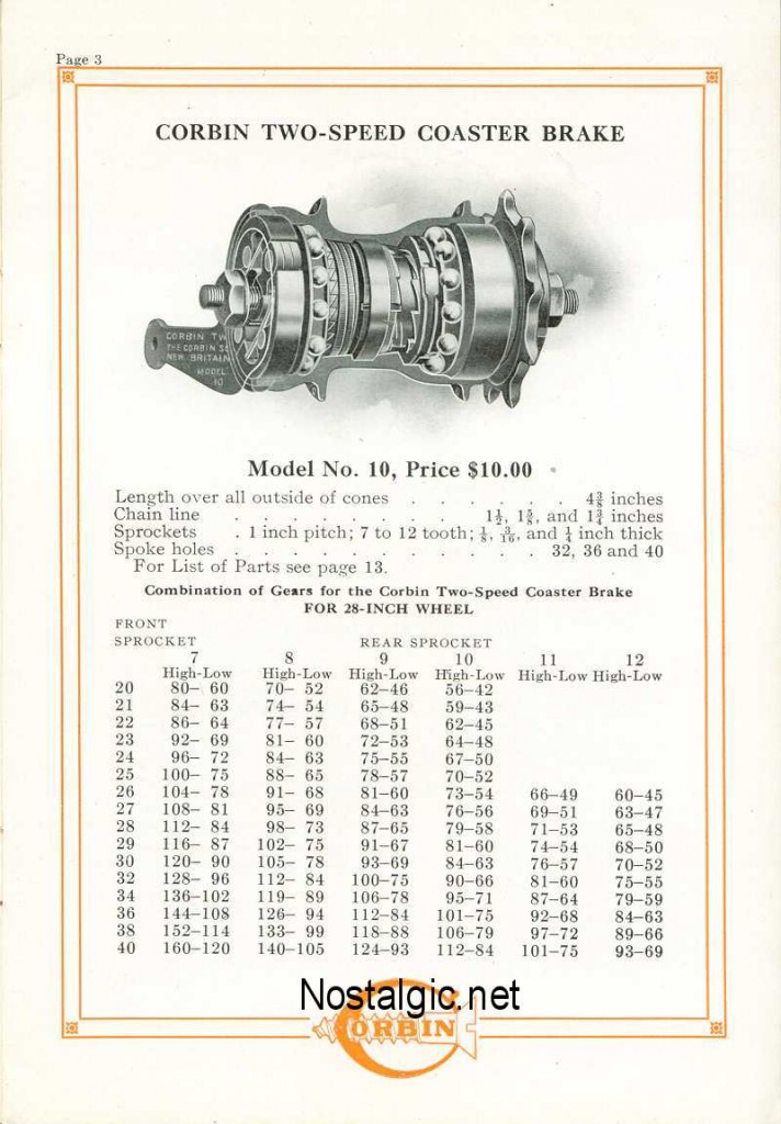 1911 Corbin Catalog Dave's Vintage Bicycles